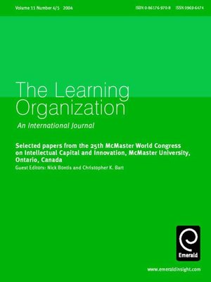 cover image of The Learning Organization, Volume 11, Issue 4 & 5